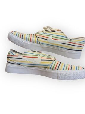 Nike SB Zoom Janoski Skate Shoes Canvas Striped US 7.5 W 9